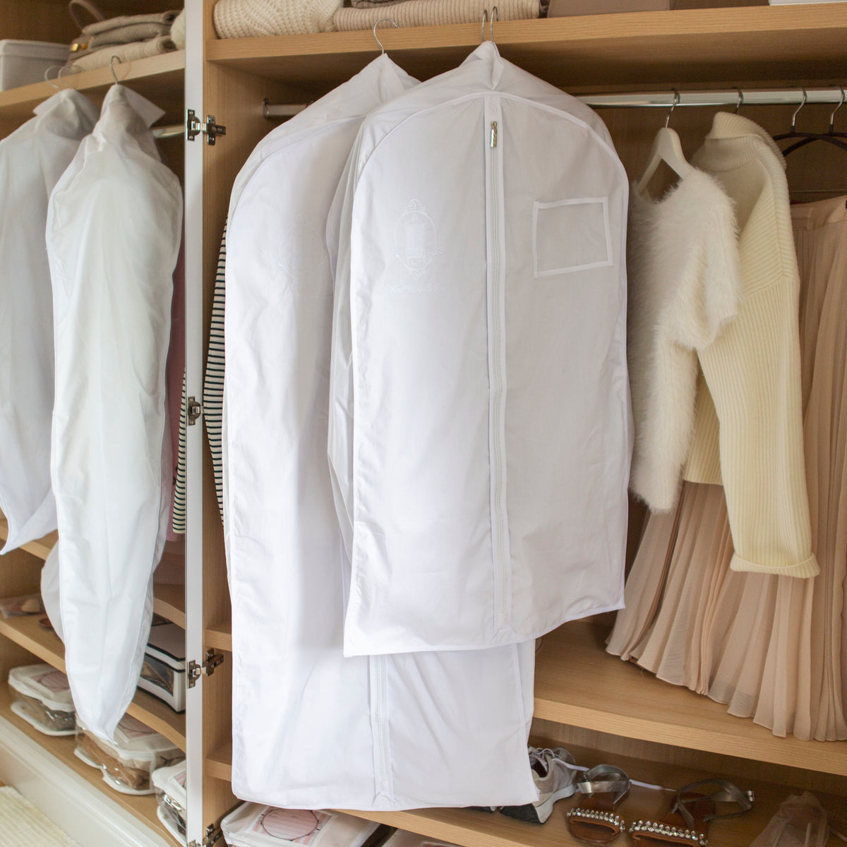 Hermes Garment Bag Cotton Travel Clothes Case White 110x60cm Unused | eBay